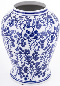 Blue Blossom Ceramic Vase