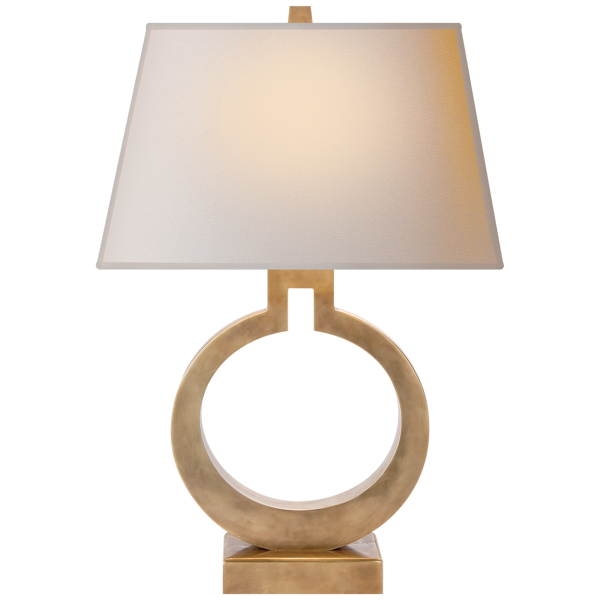 Table Lamp E.F Chapman Ring Form Large