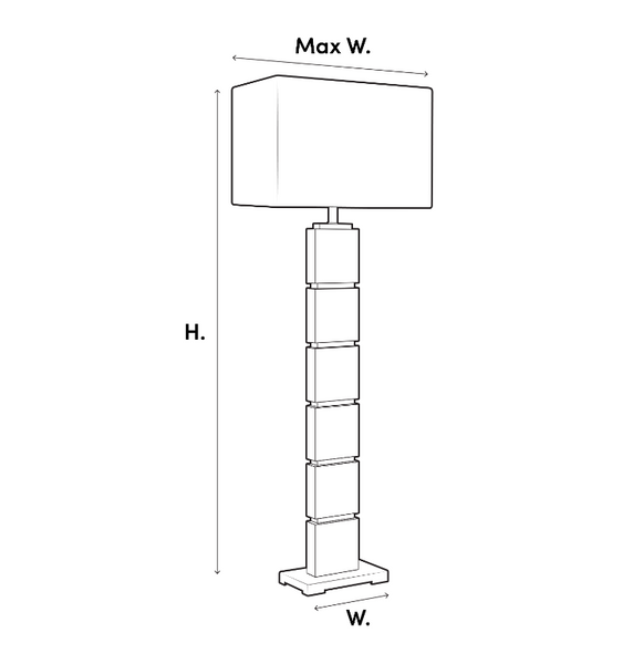 Division floor lamp by Eichholtz