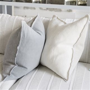 Designers Guild Brera Lino Alabaster decorative pillow