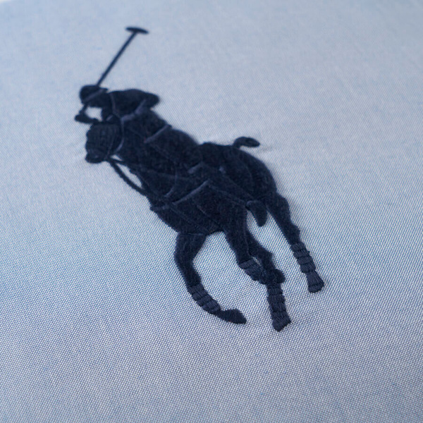 Ralph Lauren Home decorative pillow, from the Pony (Blue) collection