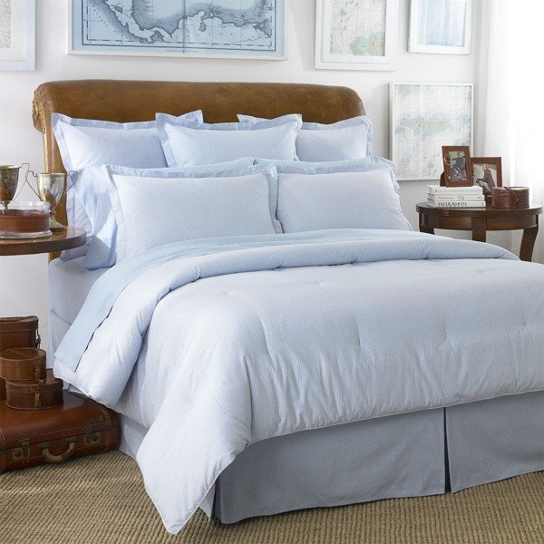 Ralph Lauren Home pillowcase, from the Oxford (Blue) collection