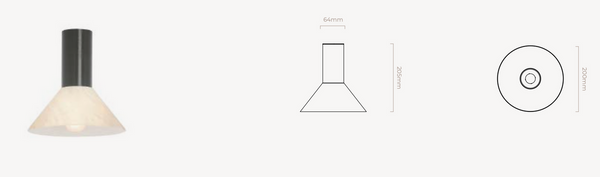 Torres Short pendant lamp by CTO Lighting