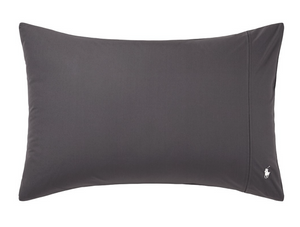 Pillowcase by Ralph Lauren Home, from the Player collection (Charcoal)