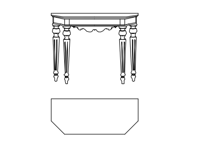 Luke console table by Gianfranco Ferré Home