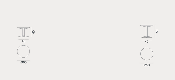 Jeko 40 side table by Gervasoni 1882