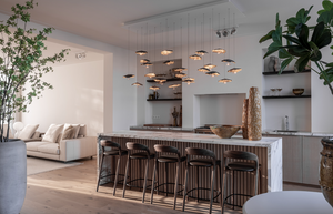 Gold Moon chandelier by Catellani & Smith