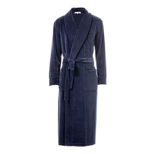 Szlafrok Ralph Lauren Home, z kolekcji Velvet (navy)