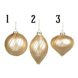 Christmas bauble in cream color