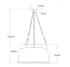 Karlie Large pendant lamp by Ralph Lauren Home 