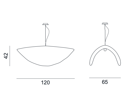 Brass 96 silver pendant lamp by Gervasoni 1882