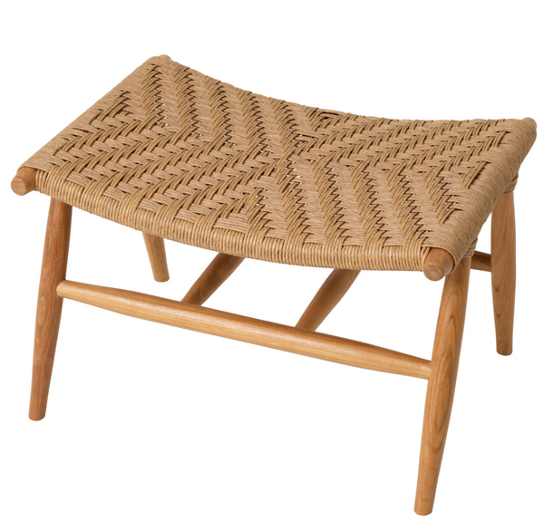 Laroc garden chair and footstool by Eichholtz