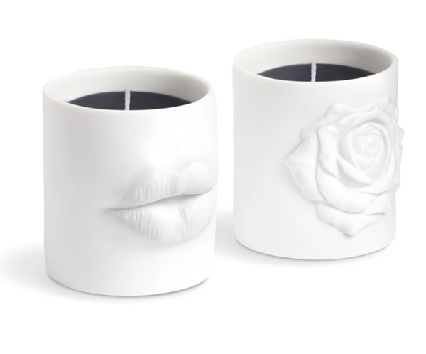 Set of two Rose Noire candles by L'Objet, from the Oh Mon Dieu! collection