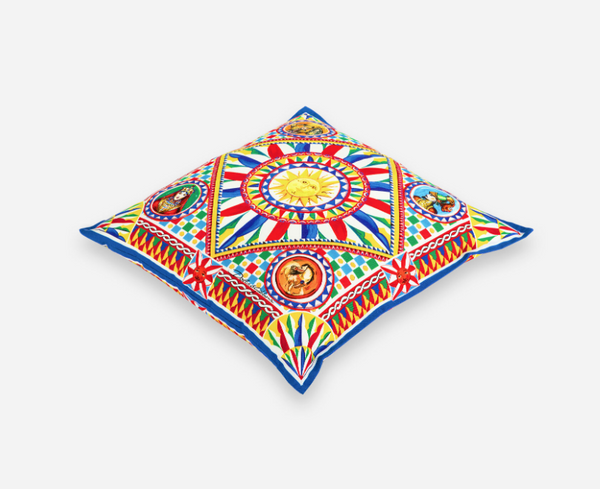 Dolce&Gabbana Carretto Siciliano linen cushion