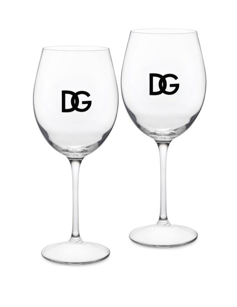 Zestaw dwóch kieliszków do wina Dolce&Gabbana, DG Logo 