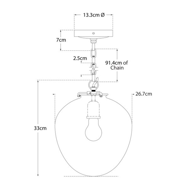 Lampa wisząca Katie Acorn projektu Thomas O'Brien marki Visual Comfort