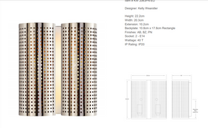 Kinkiet Kelly Wearstler Precision  