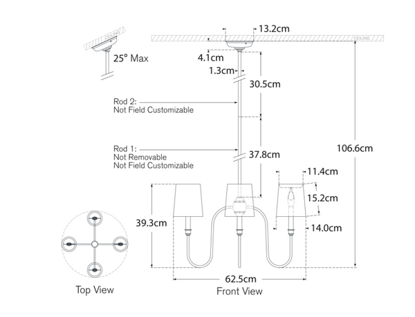 Thomas O'Brien Vendome Small Chandelier
