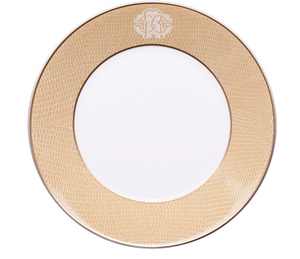 Zestaw sześciu talerzy do zupy Roberto Cavalli Home, z kolekcji Lizzard (Gold)