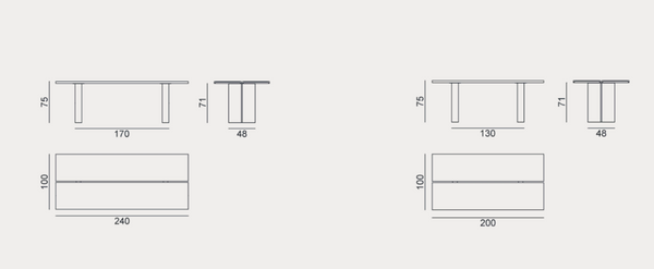 Stół Eidos 34 marki Gervasoni 1882