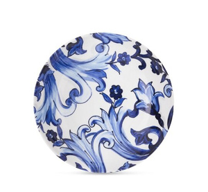 Zestaw dwóch porcelanowych talerzy do zupy Dolce&Gabbana, Blu Mediterraneo