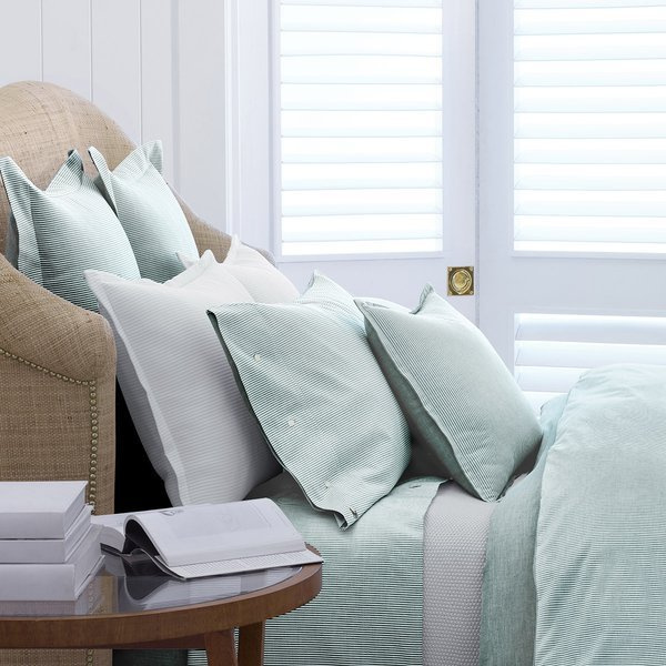 Set of two Ralph Lauren Home pillowcases, from the Oxford (Evergreen) collection