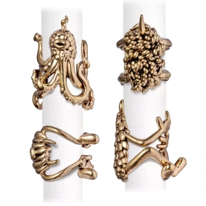 L'Objet Haas Monster Ball napkin ring set