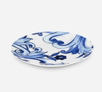 Set of two Dolce & Gabbana bread and butter plates, Blu Mediterraneo