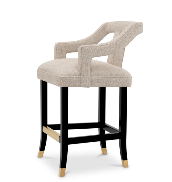 Roumier bar stool by Eichholtz