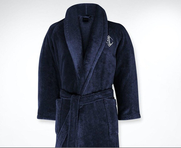 Ralph Lauren Home bathrobe, from the Langdon collection (Navy )