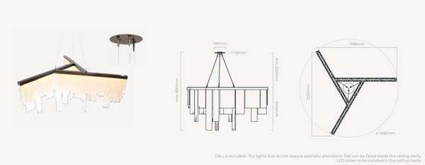 Lampa wisząca Cascata marki CTO Lighting