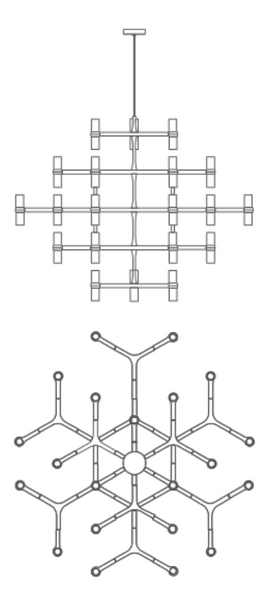 Lampa wisząca Crown Major marki Nemo