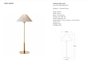 Lampa stołowa J.Randall Powers Hackney marki Visual Comfort