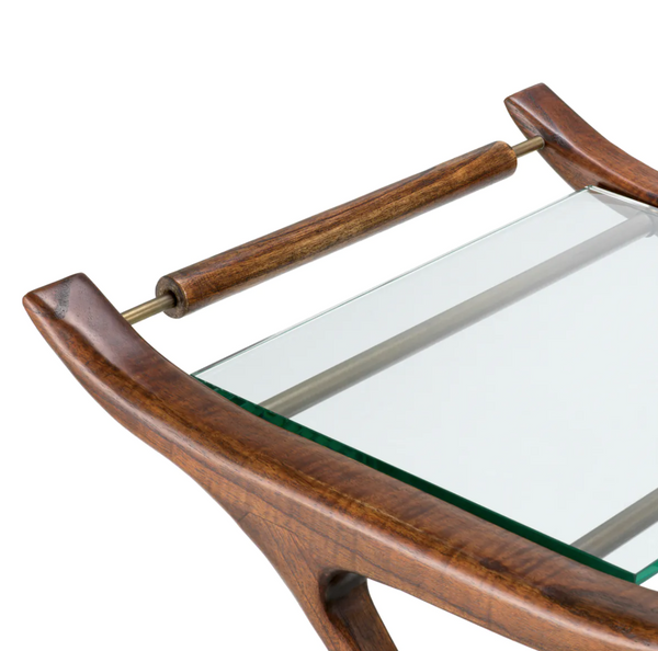 Manzo Double serving trolley from Eichholtz