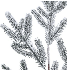 Christmas ornament – a snow-covered spruce branch
