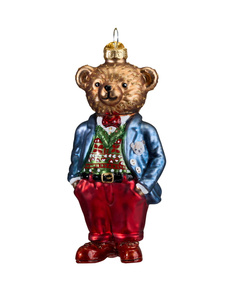 Christmas Ornament - Teddy Bear in festive attire