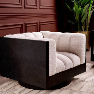 Davide swivel armchair by Eichholtz