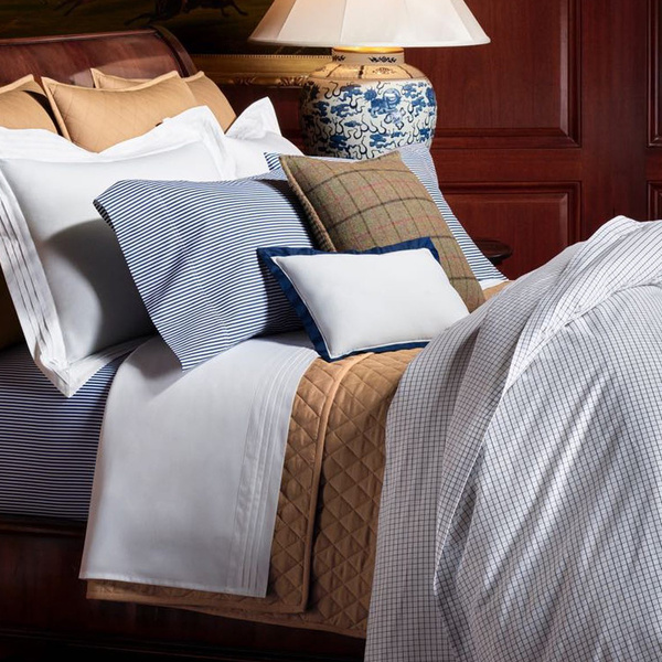 Ralph Lauren Home pillowcase, from the Cromwell (Camel) collection