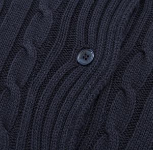 Ralph Lauren Home decorative pillow, from the Cable collection (navy blue)