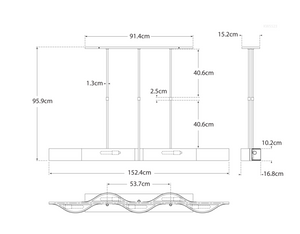 Lampa wisząca Avant Large projektu Kelly Wearstler marki Visual Comfort