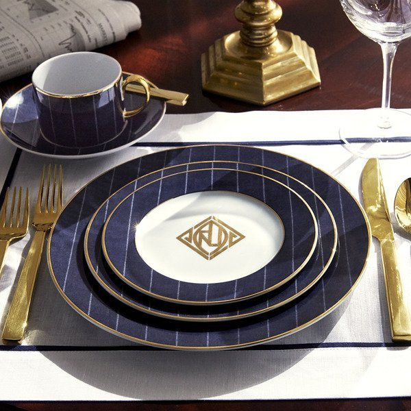 Talerz sałatkowy Ralph Lauren Home, z kolekcji Ascot