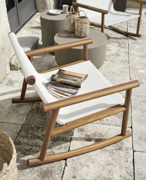 Hashi rocking chair by Gervasoni 1882