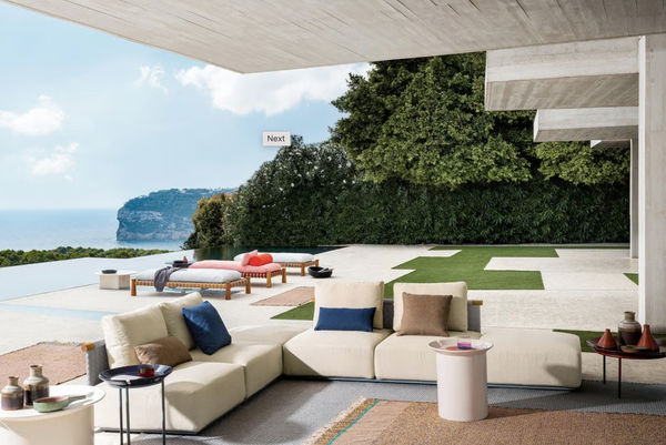 Hashi modular garden sofa by Gervasoni 1882