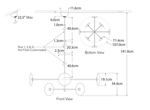  Calvino X-Large Ian K.Fowler chandelier by Visual Comfort