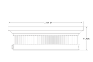 Plafon Alderly Small projektu Chapman & Myers marki Visual Comfort