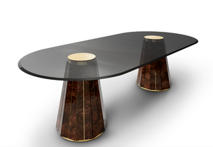 Darian Oval dining table by Luxxu