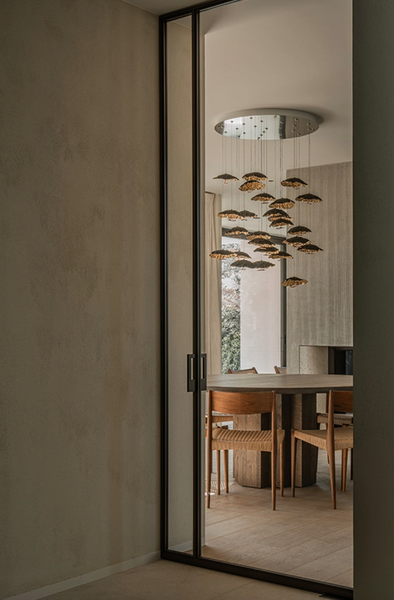 Gold Moon chandelier by Catellani & Smith