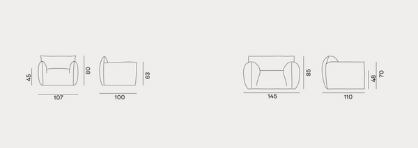 Nuvola 09 armchair by Gervasoni 1882