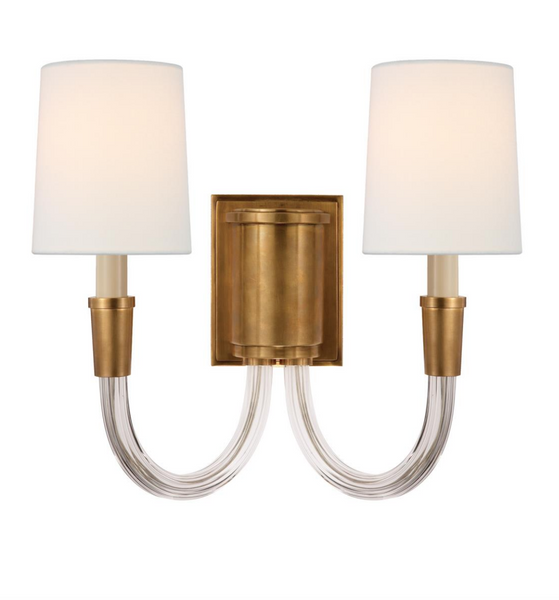 Vivian Double wall lamp by Thomas O'Brien 