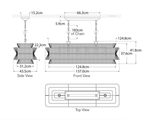 Lampa wisząca Antigua 54" F Chapman